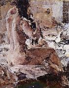 Nikolay Fechin Back Nude oil on canvas